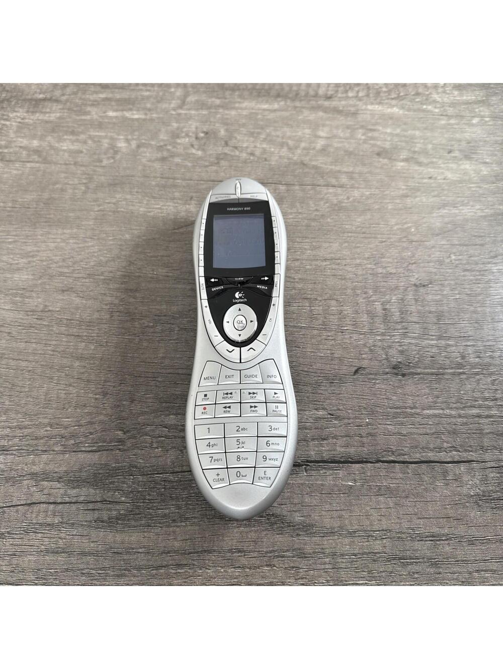 Logitech Harmony 890 Advanced Universal Remote Control Only WITH BATTERY